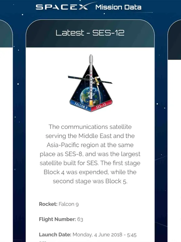 SpaceX Fan made site