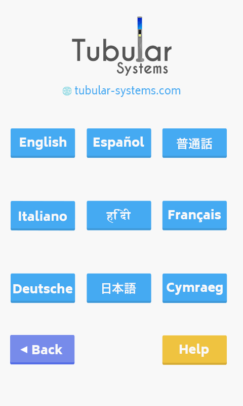 tubular language screen