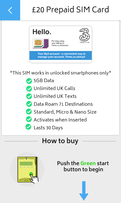 tubular activate card reader screen